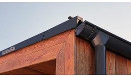 Заглушка торцевая универсальная Grand Line 125 мм RAL 7024 мокрый асфальт