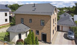 Металлочерепица классик 0,5 Satin RAL 7024 мокрый асфальт