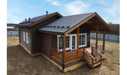 Металлочерепица классик 0,5 Satin RAL 7024 мокрый асфальт