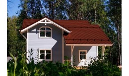 Металлочерепица классик 0,5 Satin RAL 8004 терракота