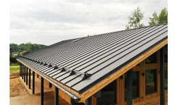 Снегозадержатель для фальцевой кровли Grand Line RAL 7024 1м