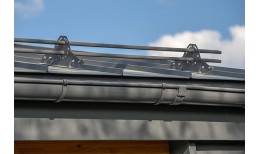 Снегозадержатель для фальцевой кровли Grand Line RAL 7024 1м