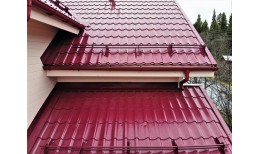 Металлочерепица классик 0,5 Satin RAL 3005 красное вино