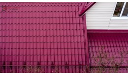 Металлочерепица классик 0,5 Satin RAL 3005 красное вино