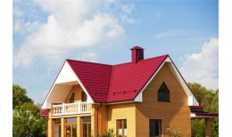 Металлочерепица классик 0,5 Satin RAL 3005 красное вино