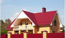 Металлочерепица классик 0,5 Satin RAL 3005 красное вино