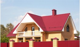 Металлочерепица классик 0,5 Satin RAL 3005 красное вино