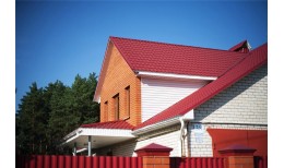 Металлочерепица классик 0,5 Satin RAL 3005 красное вино