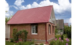 Труба круглая Grand Line 90 мм 3 м RAL 3005 красное вино