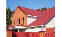 Металлочерепица классик 0,5 Satin RAL 3011 коричнево-красный