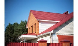 Металлочерепица классик 0,5 Satin RAL 3011 коричнево-красный