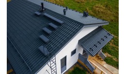 Снегозадержатель NEW трубчатый Grand Line RAL 7024 1м