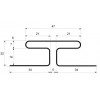 Профиль H соединительный Grand Line Standart ванильный (3,0м)