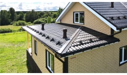 Металлочерепица классик 0,5 Satin RR 32 темно-коричневый