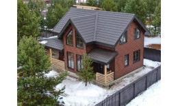 Металлочерепица классик 0,5 Satin RR 32 темно-коричневый