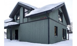 Кронштейн трубы Grand Line на дерево, 90мм RAL 7024 мокрый асфальт