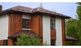 Тройник трубы Grand Line,90 мм RR 32 темно-коричневый