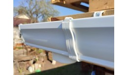 Труба прямоугольная с коленом Vortex 3м RAL 9003