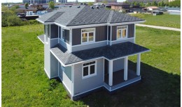 ЭкоБрус 0,345 0,5 Satin с пленкой RAL 7024 мокрый асфальт