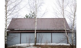 Металлочерепица камея 0,5 Satin RAL 8017 шоколад