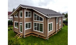 Металлочерепица камея Grand Line 0,5 GreenCoat Pural BT, matt RR 32 темно-коричневый (RAL 8019 серо-коричневый)