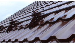 Металлочерепица квинта плюс Grand Line 0,5 Satin RAL 8017 шоколад