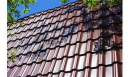 Металлочерепица квинта плюс Grand Line 0,5 Satin RAL 8017 шоколад