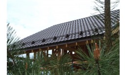 Металлочерепица квинта плюс Grand Line 0,5 Satin RAL 8017 шоколад