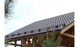 Металлочерепица квинта плюс Grand Line 0,5 Satin RAL 8017 шоколад