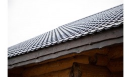 Металлочерепица квинта плюс Grand Line 0,5 Satin RAL 7024 мокрый асфальт