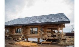 Металлочерепица квинта плюс Grand Line 0,5 Satin RAL 7024 мокрый асфальт