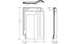 Рядовая черепица Braas Рубин 9V антрацит