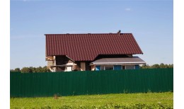 Металлочерепица камея 0,5 Rooftop Бархат RAL 8017 шоколад