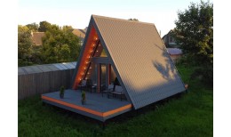 Металлочерепица классик 0,5 Rooftop Бархат RAL 7024 мокрый асфальт