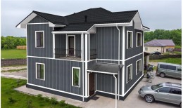 Металлочерепица классик 0,5 Rooftop Бархат RAL 7024 мокрый асфальт