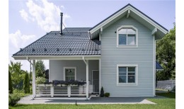 Металлочерепица классик 0,5 Rooftop Бархат RAL 7024 мокрый асфальт