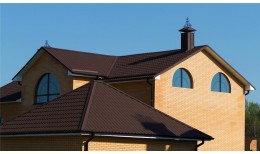 Металлочерепица классик 0,5 Rooftop Бархат RAL 8017 шоколад