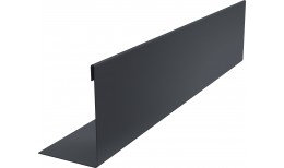 Нащельник 125 Texas 25х35 0,45 PE-Double с пленкой RAL 7024 мокрый асфальт (L1,5)