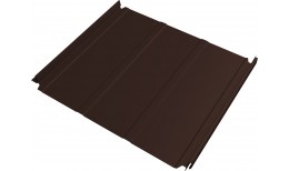 Кликфальц Double Pro Line Grand Line 0,45 Drap ТХ двухсторонний с пленкой на замках RAL 8017 шоколад