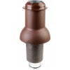 Элемент коньковый Krovent Pipe-Cone ИЗ 125 коричневый