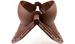 Элемент коньковый Krovent Pipe-Cone ИЗ 125 коричневый