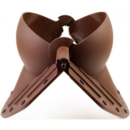Элемент коньковый Krovent Pipe-Cone ИЗ 125 коричневый