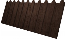 Профнастил С8A v02 фигурный Grand Line 0,4 Print Premium с пленкой Antique Wood TwinColor