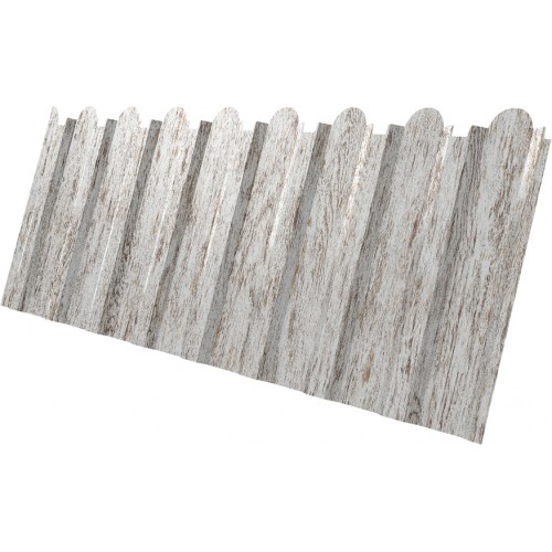 Профнастил С20B фигурный Grand Line 0,45 Print Elite Snow Wood TwinColor