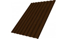 Профнастил С20A Grand Line 0,45 Print Elite с пленкой Choco Wood TwinColor