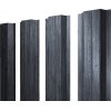 Штакетник П-образный A с прямым резом 0,45 Print Premium Grey Wood TwinColor