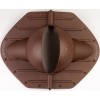 Элемент коньковый Krovent Pipe-Cone ИЗ 125 коричневый