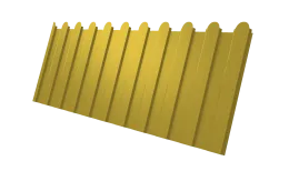 Профнастил С8A v02 фигурный Grand Line 0,45 PE RAL 1018 цинково-желтый