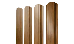 Штакетник Прямоугольный фигурный 0,45 Print-Double Elite Golden Wood