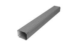 Труба гофрированная Vortex в2 76х102х1000мм RAL 7004 сигнальный серый